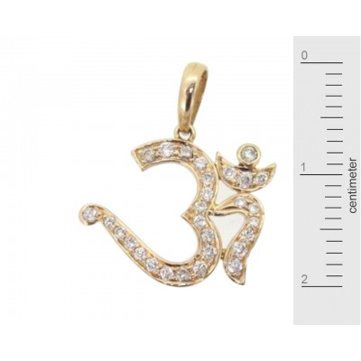 Om Pendant in Gold